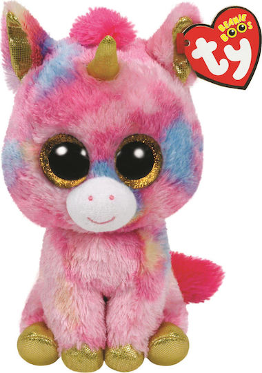 TY Plush Unicorn Beanie Boos Fantasia Fantasia for Ages 3+ 15 cm