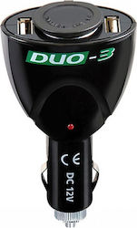 Lampa Car Charger Duo-3 Total Intensity 5A with Ports: 2xUSB