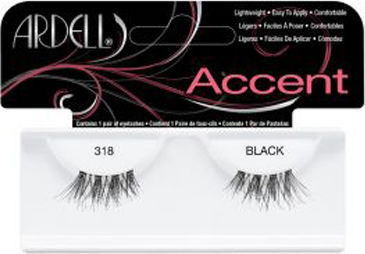 Ardell Accent False Lashes in Black color 318 2pcs