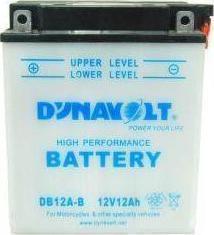 Dynavolt Deschis Baterie Motocicleta YB12A-B cu Capacitatea 12Ah 63DB12AB