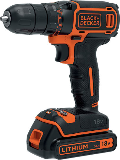 Black & Decker BDCDC18-QW Battery Drill Driver 18V 1x1.5Ah