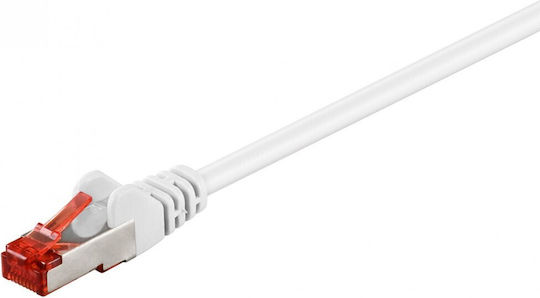 Goobay S/FTP Kat.6 Ethernet Netzwerkkabel 0.25m Weiß