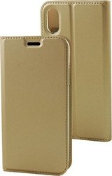 Dux Ducis Skin Pro Series Carte Piele artificială Aur (iPhone X / XS)