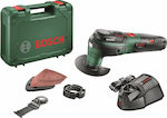 Bosch UniversalMulti 12 Oszillierend Elektrisches Multifunktionswerkzeug 1x2.5Ah mit Geschwindigkeitsregelung