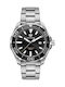 TAG Heuer Aquaracer Ανδρικό Ρολόι 43mm Μπαταρίας με Ασημί Μεταλλικό Μπρασελέ