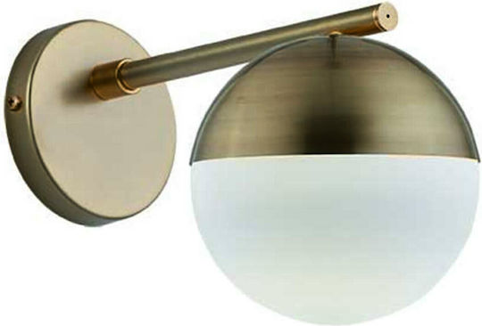 Viokef Violla Modern Lamp Wall with Socket E27 Gold 25x200cm