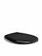 GSI Plastic Soft Close Toilet Seat Black Classic 51cm