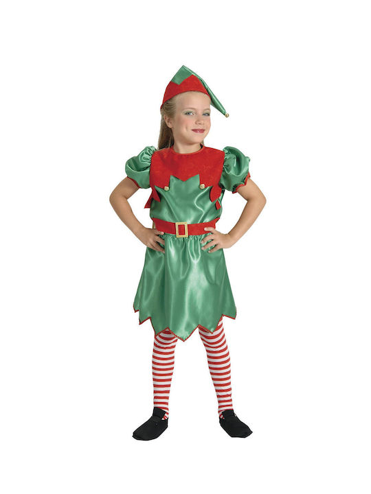 Kids Christmas Costume Elf Green