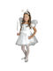 Kids Christmas Costume Fairy Snow Fairy White