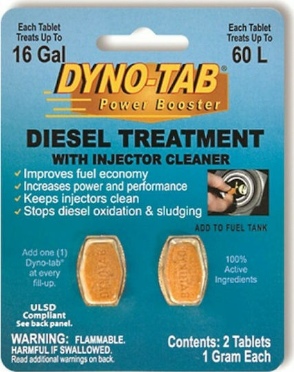 Dyno-Tab Dieselbehandlung mit Einspritzdüsenreiniger Kraftstoffadditiv