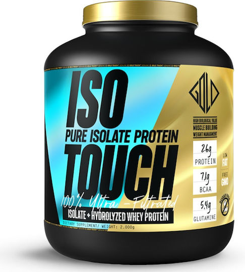 GoldTouch Nutrition Iso Touch 86% Protein Whey Gluten Free with Flavor Chocolate Hazelnut 2kg
