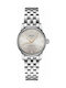 Mido Baroncelli II Γυναικείο Ρολόι 29mm Αυτόματο με Ασημί Μεταλλικό Μπρασελέ