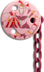 Suavinex Chain Pacifier Ballerina made of Plastic Pink 303929