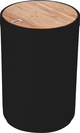 Estia Πλαστικό Καλαθάκι Μπάνιου 5lt Black Matt
