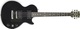 Jacky Jackson LHX7CLS Elektrische Gitarre mit Form Einfacher Schnitt und HH Pickup-Anordnung Schwarz