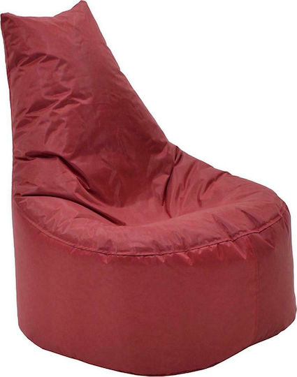 Waterproof Bean Bag Chair Poof Norm Pro Red 65x65x80cm