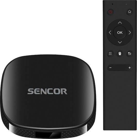 Sencor TV Box SMP 5001 Pro SMP 5001 PRO 4K UHD με WiFi USB 2.0 1GB RAM και 8GB Αποθηκευτικό Χώρο με Λειτουργικό Android