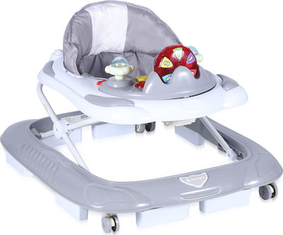 Lorelli School Baby Walker with Music for 6+ Months Gray