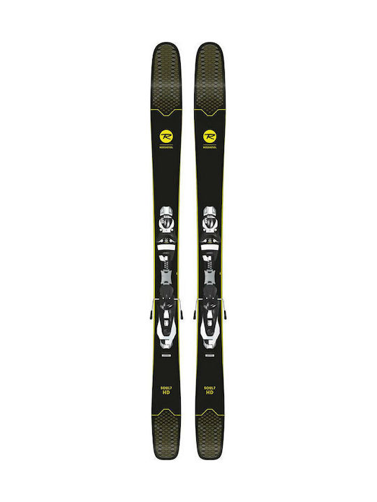 Rossignol Soul 7 HD Ανδρικά Πέδιλα Σκι σε Μαύρο Χρώμα με Δέστρες NX 12 Konect Dual WTR B120