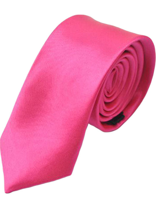 Krawatte einfarbig fuchsia OEM 30140