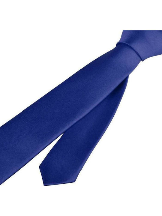 Cravată monocrom albastru eclectic OEM 30140