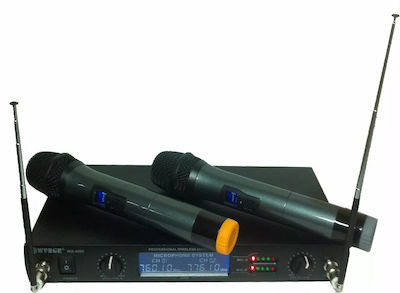 WVNGR Karaoke System with Wireless Microphones in Black Color