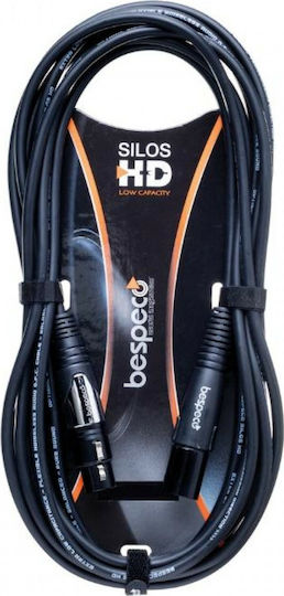 Bespeco XLR male to XLR female 4.5m Cable (HDFM450)