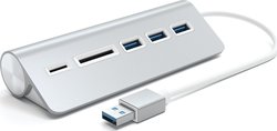 Satechi USB 3.0 Hub 3 Θυρών με σύνδεση USB-A Ασημί