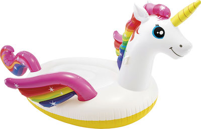 Intex Mega Island Saltea umflabilă Ride On pentru piscină Unicorn cu mânere 287cm