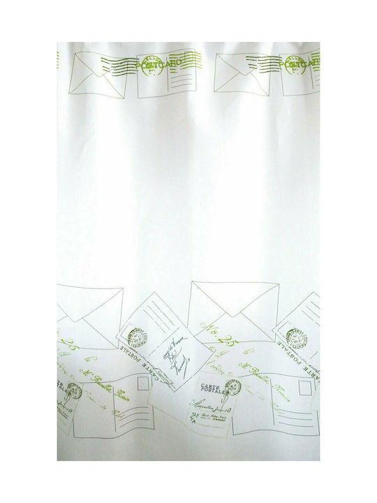San Lorentzo Letter Fabric Shower Curtain 180x180cm White 2028