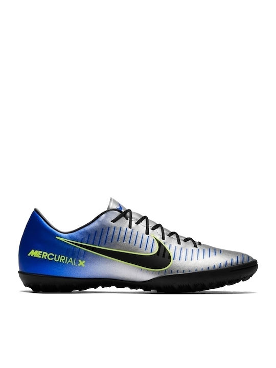 Nike Mercurialx Victory VI NJR TF Χαμηλά Ποδοσφαιρικά Παπούτσια με Σχάρα Racer Blue / Chrome / Volt / Black