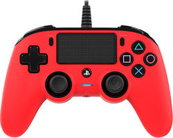 Nacon Wired Compact Controller για PS4 Red