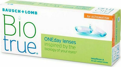 Bausch & Lomb Biotrue OneDay for Astigmatism 30 Daily Astigmatic Contact Lenses Hydrogel with UV Protection