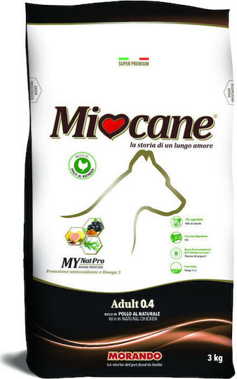 Morando Miocane Adult 0.4 3kg Trockenfutter für erwachsene Hunde mit Huhn