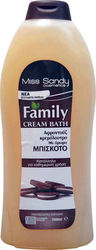 Miss Sandy Family Μπισκότο Κρεμώδες Αφρόλουτρο 1000ml Miss Sandy Family Μπισκότο Κρεμώδες Αφρόλουτρο 1000ml