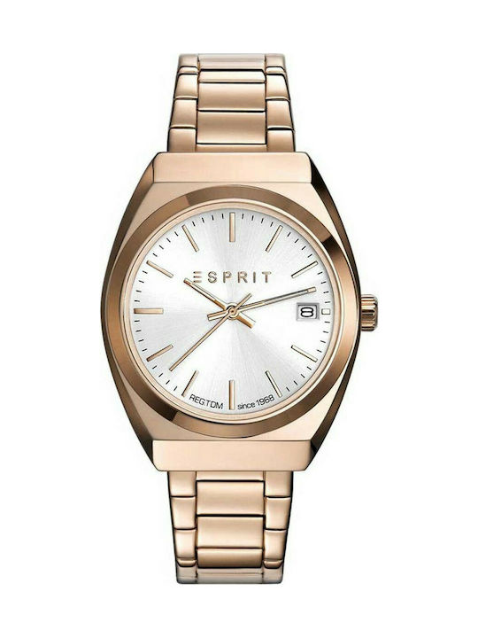 Esprit Uhr mit Rose Gold Metallarmband ES108522004