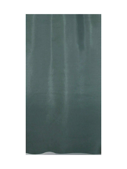 San Lorentzo Solid Fabric Shower Curtain 180x200cm Gray 1030B GREY