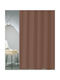San Lorentzo Solid Fabric Shower Curtain 240x180cm Brown 1030ABROWN