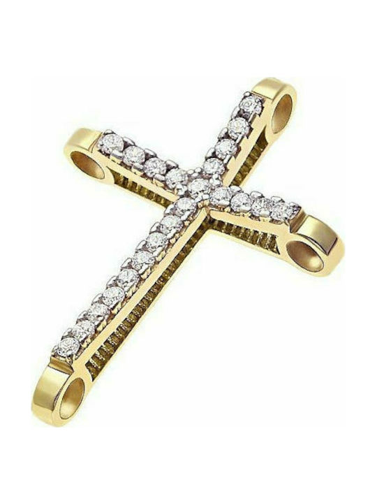 Gold women's cross K14, T001