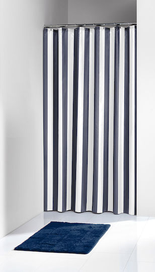 Sealskin Linje Κουρτίνα Μπάνιου Υφασμάτινη 180x200 cm Μπλε
