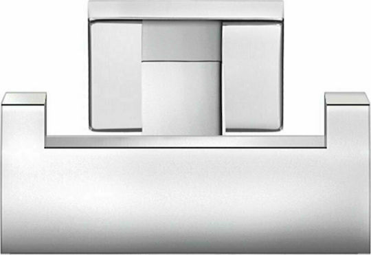 Sanco Enigma Haken Badezimmer Doppelt Schrauben ​7x3.5cm Silber