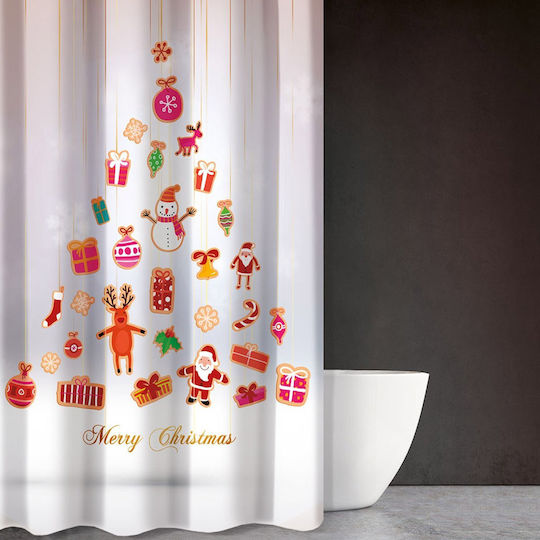 Saint Clair Christmas 402 Fabric Shower Curtain 180x200cm Multicolour