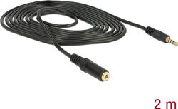 DeLock TRRS 3,5mm Stecker-3,5mm Buchse Kabel 2m