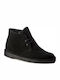 Desert Boots Leather Black Men's Boots