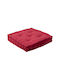 Viopros Bodenkissen 581 aus 100% Baumwolle 15 Red 40x40cm.