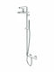 Teorema Lillo Duschsäule mit Wannenbatterie 119,2cm Silbern