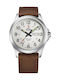 Swiss Military by Chrono Watch Chronograph Battery with Brown Leather Strap SMP36040.16