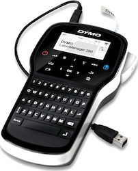 Dymo LabelManager 280 With Case Ηλεκτρονικός Ετικετογράφος Χειρός σε Μαύρο Χρώμα