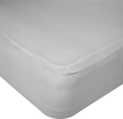 Viopros Super-Double Waterproof Jersey Mattress Cover Fitted Jersey White 160x200cm