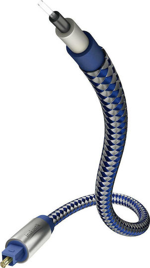 Inakustik Optical Audio Cable TOS male - TOS male Μπλε 2m (0041202)